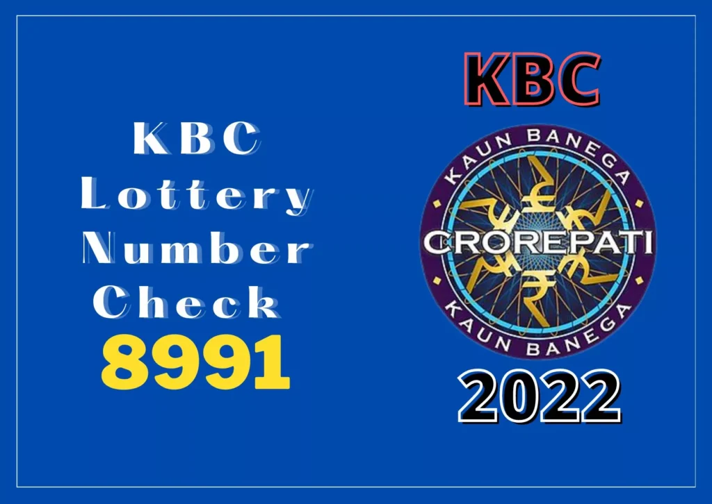 KBC Lottery Number 8991
